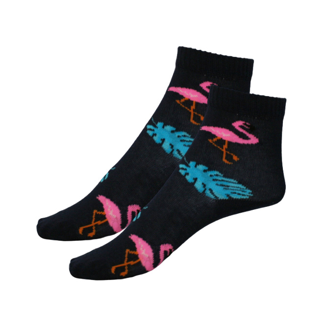 Çorapa për fëmijë – kaltërta me flamingo