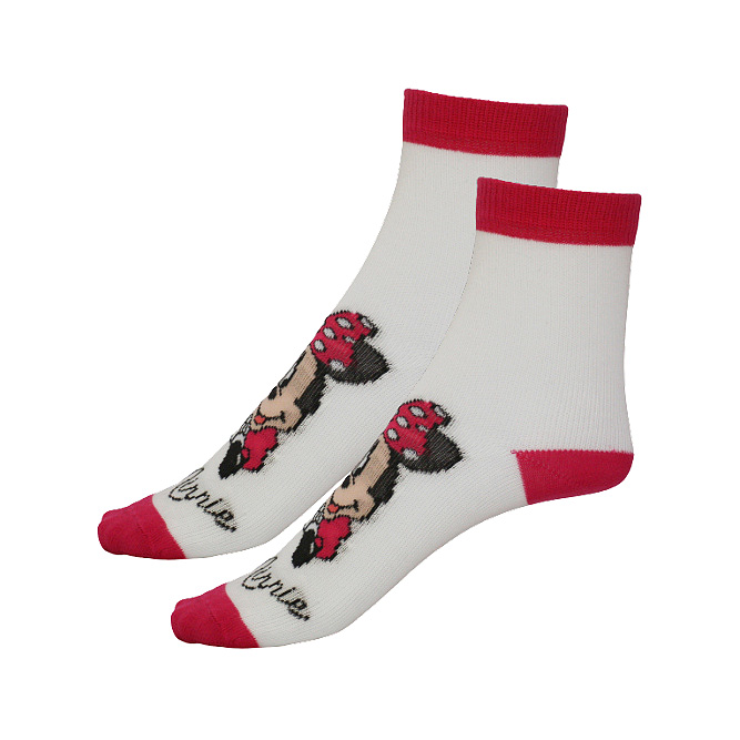 Çorapa për fëmijë – të bardha me Mickey Mouse