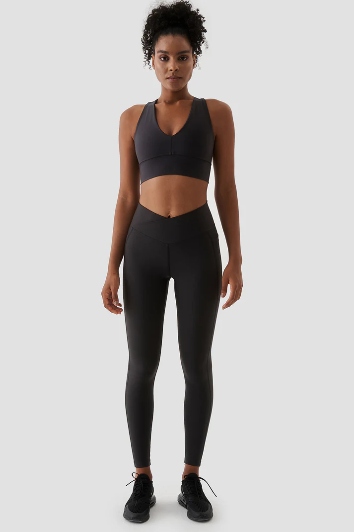 Adele V Belt Sports Leggings Black