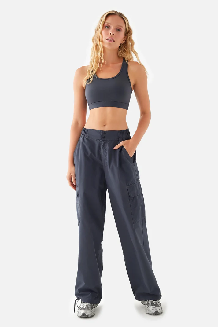 Emma Voyager Wide-Leg Trousers D.Grey