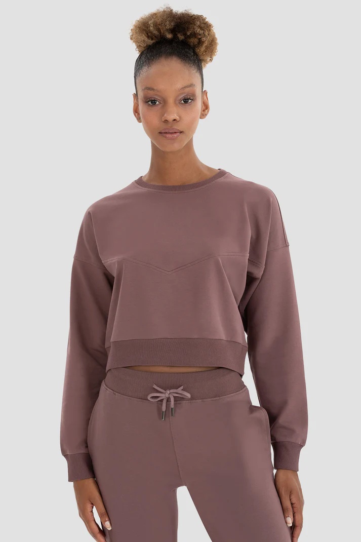 Ena Oversize Dark Rose Sweatshirt