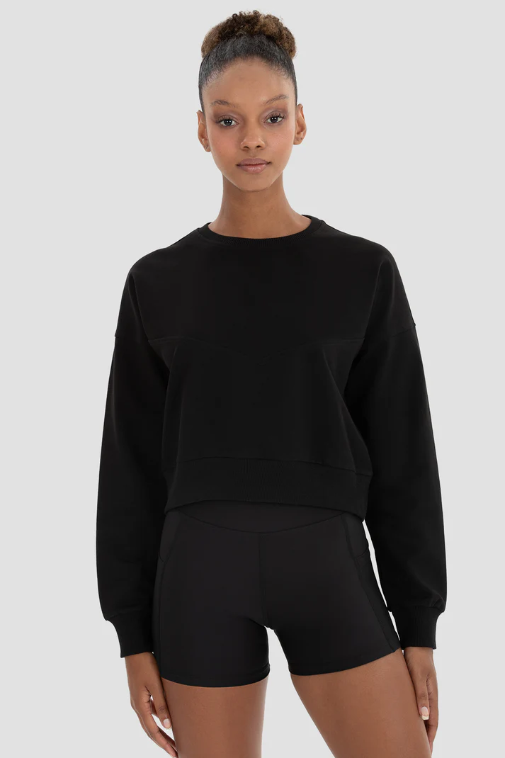 Ena Oversize Black Sweatshirt