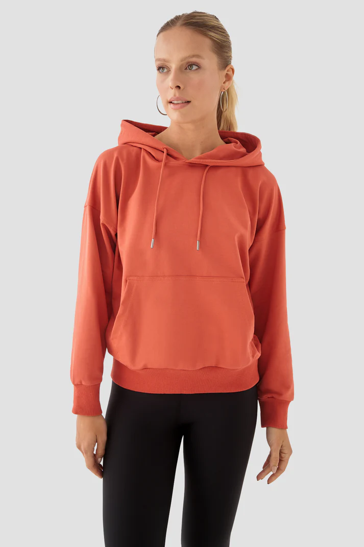 Fiona Oversize Pocket Brick Hoodie
