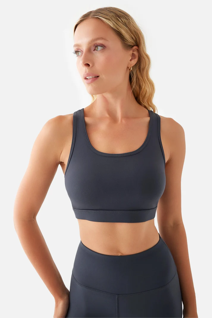 Anna Soft Medium Support Bra D. Grey