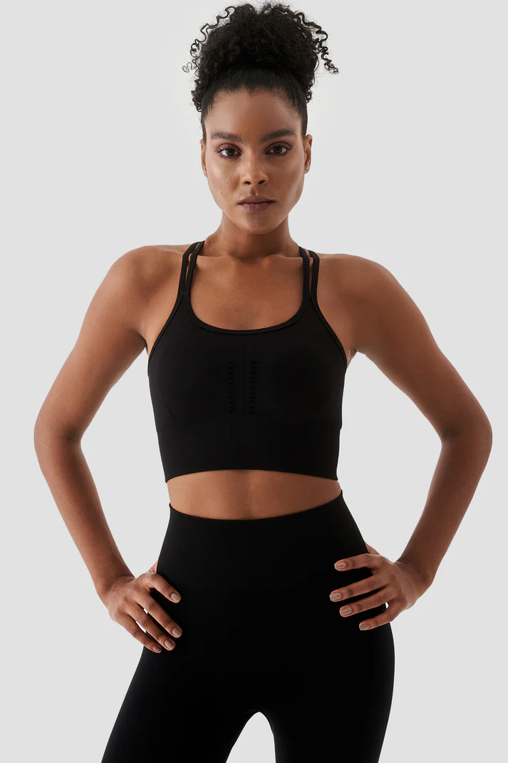 Kate Seamless Sports Bra Black