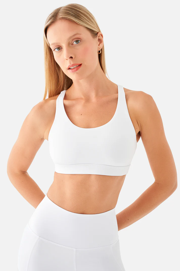 Stella Medium Support Sports Bra White