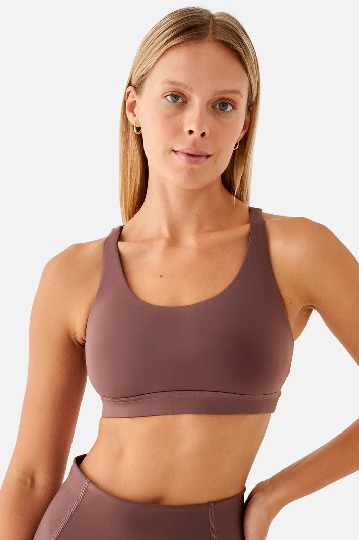 Stella Medium Support Sports Bra Dark Rose